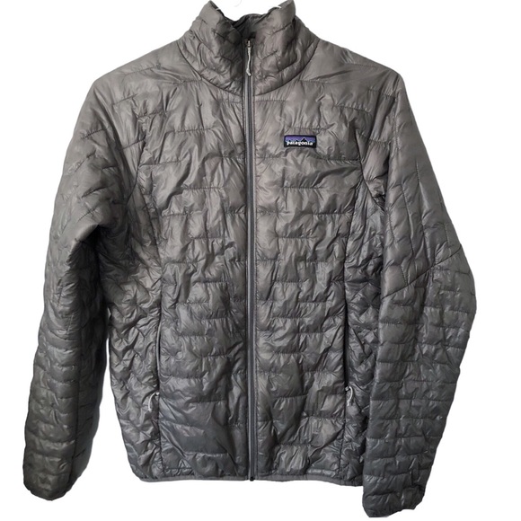 Patagonia Jackets & Blazers - Patagonia Micro Puff Jacket Medium Gray  Ultralight Shell womens M winter coat